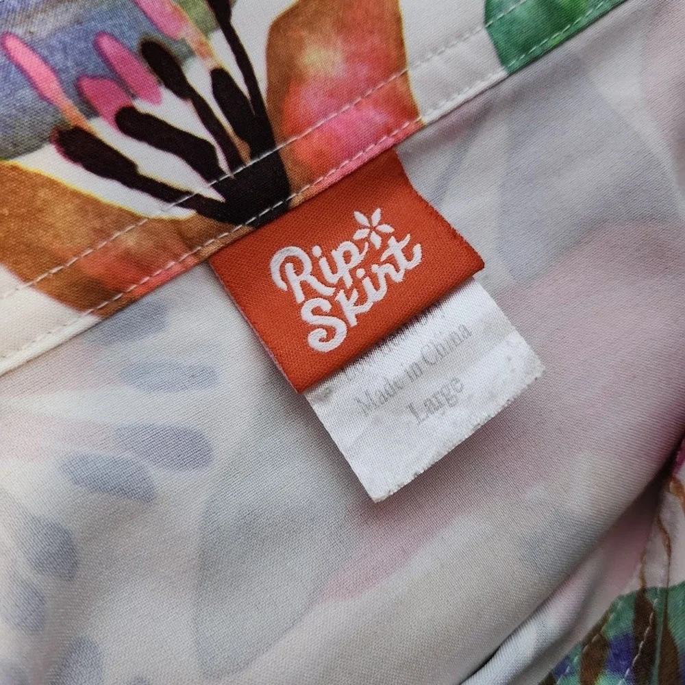 RIP SKIRT Floral Wrap Skort Golfcore Resort Summer‎ Size L